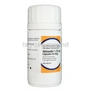 Vetmedin, Pimobendan 1.25mg bottle