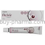 Acivir Cream, Acycolvir tube and box