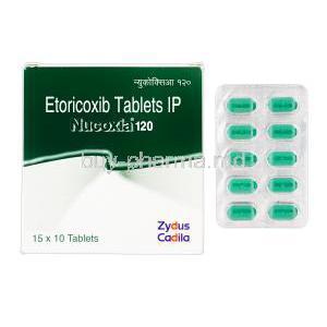 Nucoxia 120, Generic Arcoxia, Etoricoxib, 120 mg