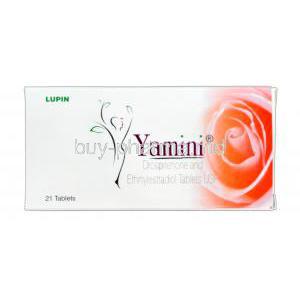 Yamini, Generic Yaz, Drospirenone 3mg Ethinyl Estradiol 0.03mg box