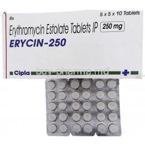 Erycin, Erythromycin Estolate 250 mg tablet