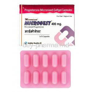 Microgest, Generic Prometrium, Micronized Progesterone 400mg