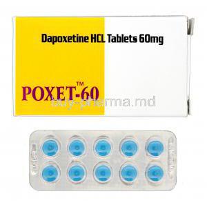 Poxet, Generic Priligy, Dapoxetine 60mg