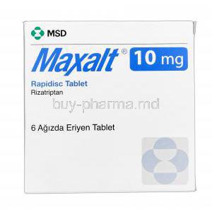 Maxalt, Rizatriptan 10mg box