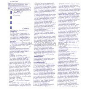 Amaryl,  Glimepiride 2 Mg Information Sheet 1