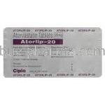 Atorlip, Atorvastatin 20mg Blister Pack Information