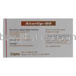 Atorlip, Atorvastatin 80mg Box Information