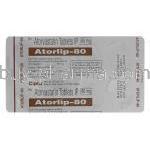 Atorlip, Atorvastatin 80mg Blister Pack Information