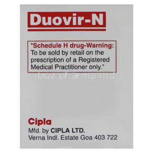 Duovir-N, Lamivudine/ Zidovudine/ Nevirapine box warning