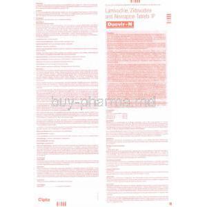 Duovir-N, Lamivudine/ Zidovudine/ Nevirapine information sheet 1