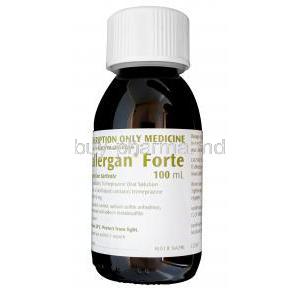 Vallergan Forte, Trimeprazine Tartrate 100ml Syrup bottle information