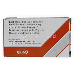 Biselect, Bisoprolol Fumarate 5mg Box Description