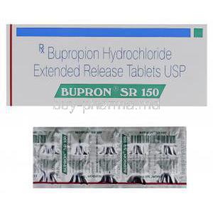 Bupron, Bupropion Hydrochloride  150 mg SR