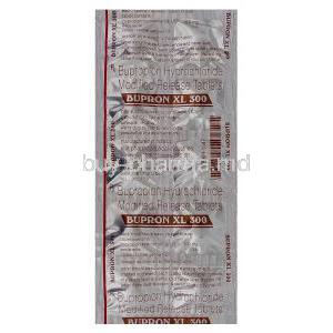Bupron, Bupropion Hydrochloride 300mg Modified Release Tablet Blister Pack Information