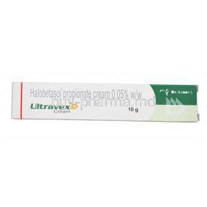 Ultravex Cream, Generic Ultravate, Halobetasol Propionate 0.05% 10gm Box