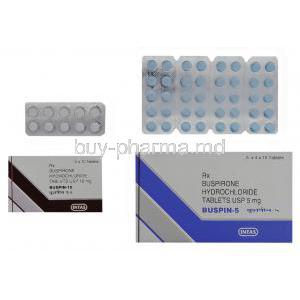Buspin, Buspirone HCl 5 mg and 10 mg