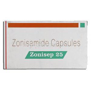 Zonisep, Zonisamide, 25mg, Box