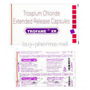 Trofame XR, Generic Sanctura XR, Trospium Chloride 60mg Extended Release