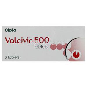 Valcivir, Valaciclovir 500 mg Box