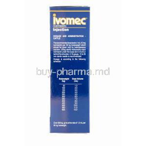 Ivomec Injection, Ivermectin 10mg per ml 100ml Box Cattle Information