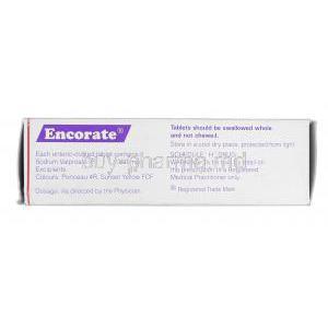 Encorate , Sodium Valproate, 200mg, Box Description