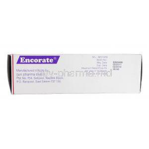 Encorate, Sodium Valproate, 200mg, Box Manufacture