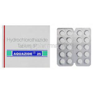 Generic  Esidrex, Hydrochlorothiazide 25 mg