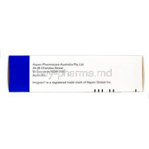 Imigran Nasal Spray, Sumatriptan 20mg in 0.1ml Box Manufacturer