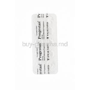 Progestan, Progesterone 100mg Capsule Strip Back