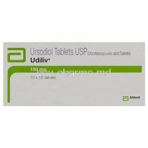 Udiliv, Generic Chenix, Ursodiol 150mg Box