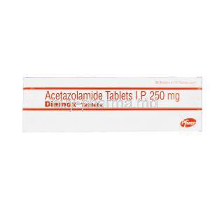 Diamox, Acetazolamide 250mg Box