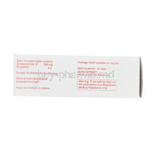 Diamox, Acetazolamide 250mg Box Information