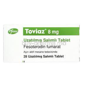 Toviaz, Fesoterodine 8mg Box