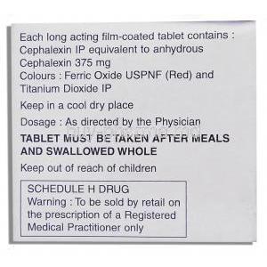 Ceff, Cephalexin 375 Mg Tablet (Lupin)