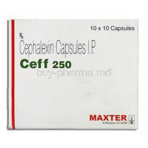 Ceff, Cephalexin 250 mg box