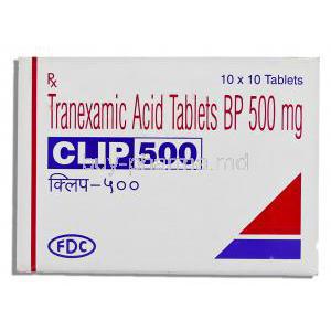 Clip, Tranexamic Acid 500 Mg Tablet (FDC) Front