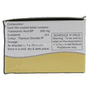 Pause, Tranexamic Acid, 500 mg, Box description