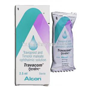 Travacom Eye Drop, Travoprost / Timolol Maleate