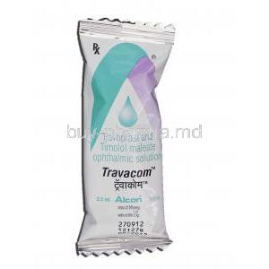 Travocom, Travoprost  Timolol Maleate Eye Drop, Package