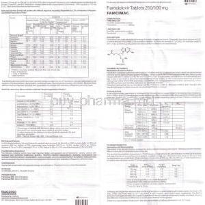 Virovir, Generic  Famvir, Famciclovir 500 mg information sheet 2
