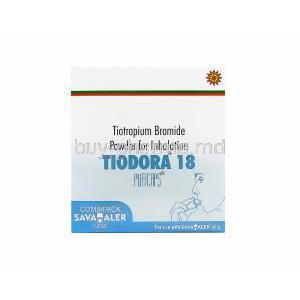 Tiodora 18, Tiotropium Bromide 18mcg COMBIPACK box