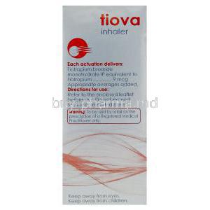 Tiova, Tiotropium Bromide 9 mcg 120 md Inhaler (Cipla) Composition