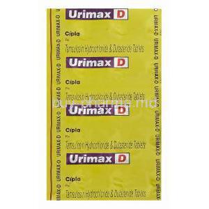 Urimax D, Tamsulosin Hydrochloride 0.4mg and Dutasteride 0.5mg Tablet Blister Pack