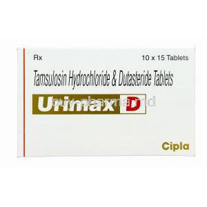 Urimax D, Tamsulosin Hydrochloride 0.4mg and Dutasteride 0.5mg Box
