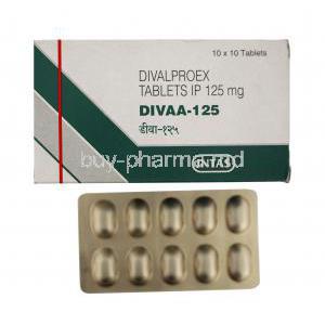 Divaa, Divalproex Sodium 125mg