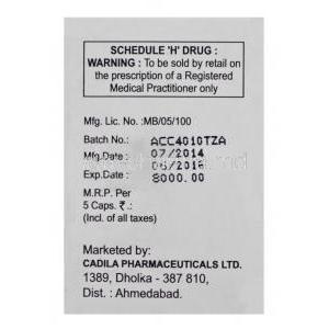 TEMCAD, Temozolomide 100mg Box Batch