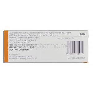 Terbinafine 250 mg Dr Reddy