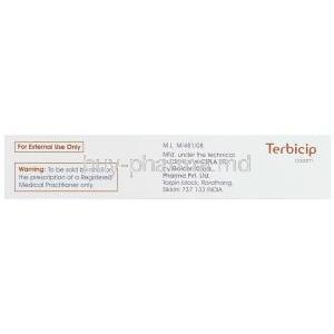 Terbicip cream, Terbinafine HCl  Cream Manufacturer Information