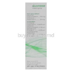 Generic Astelin, Azelastine hydrochloride/ Fluticasone propionate  Duonase spray composition
