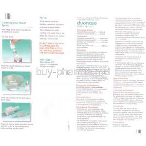 Generic Astelin, Azelastine hydrochloride/ Fluticasone propionate  Duonase spray information sheet 2